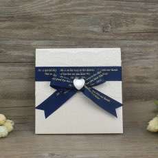 Lace Greeting Card with Butterfly Bow Decoration Foiling Invitation Customized 